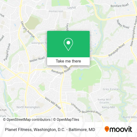 Planet Fitness map