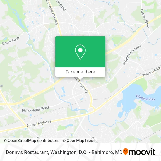 Denny's Restaurant map