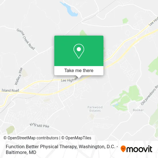 Function Better Physical Therapy map
