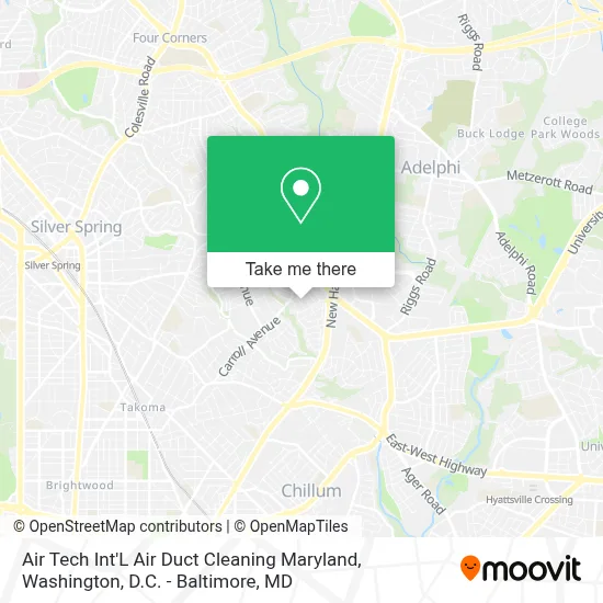 Air Tech Int'L Air Duct Cleaning Maryland map