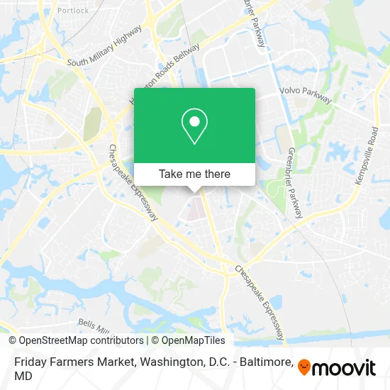 Friday Farmers Market map