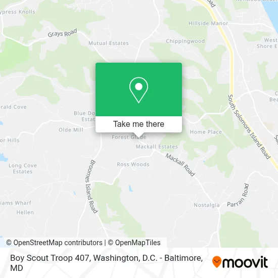 Boy Scout Troop 407 map