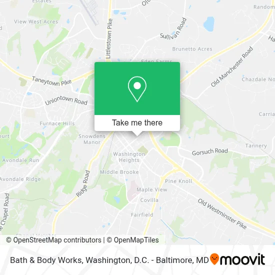 Bath & Body Works map