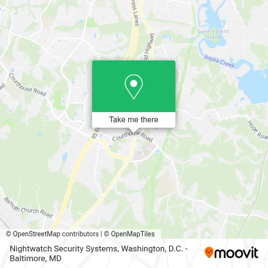Nightwatch Security Systems map