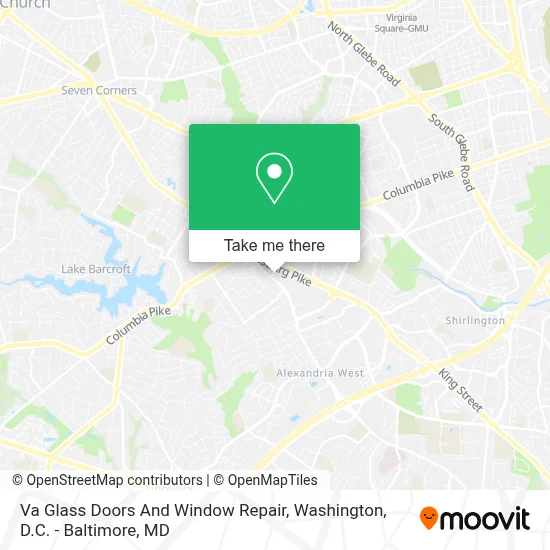 Va Glass Doors And Window Repair map