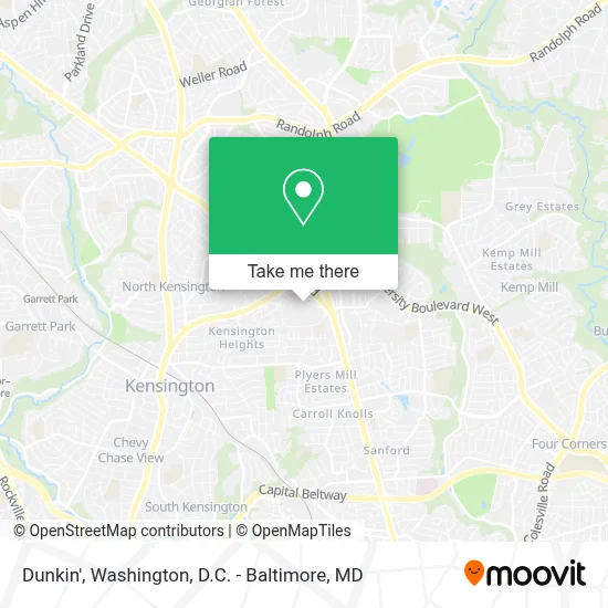 Dunkin' map