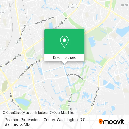 Pearson Professional Center map