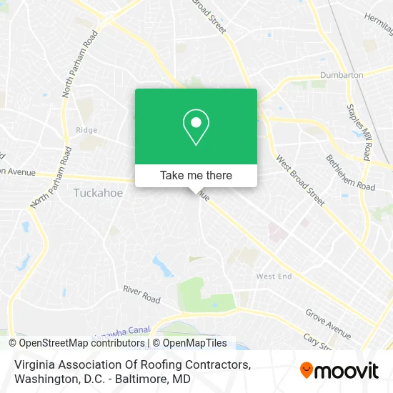 Virginia Association Of Roofing Contractors map