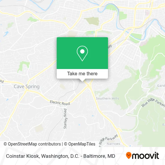 Coinstar Kiosk map