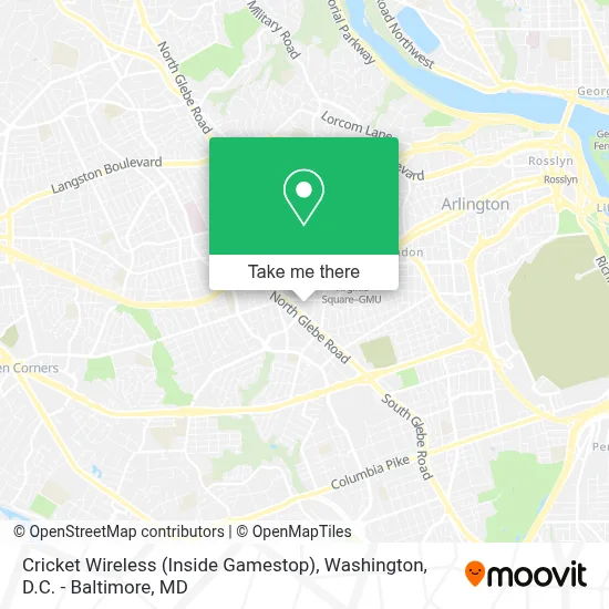 Cricket Wireless (Inside Gamestop) map