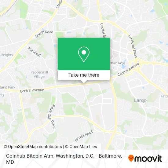 Coinhub Bitcoin Atm map