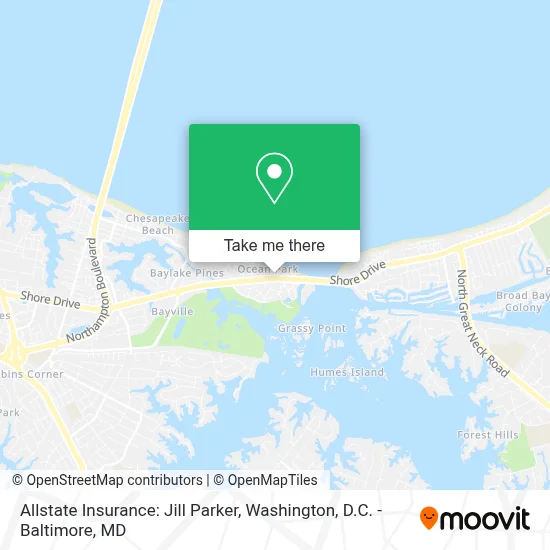 Allstate Insurance: Jill Parker map
