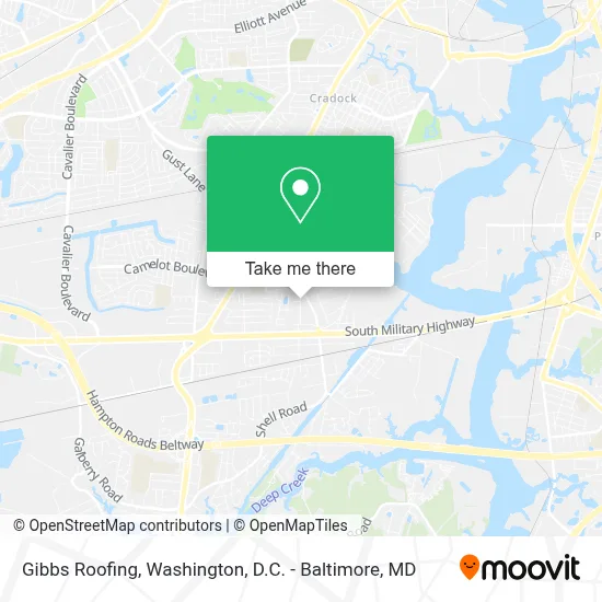 Gibbs Roofing map