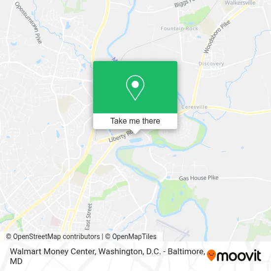 Walmart Money Center map