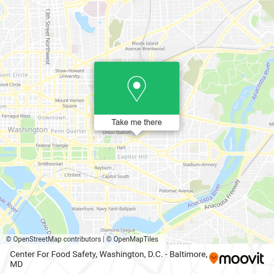 Center For Food Safety map