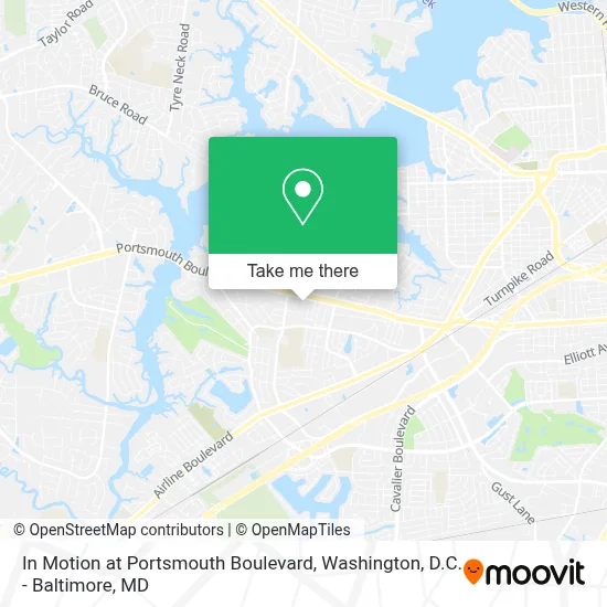In Motion at Portsmouth Boulevard map