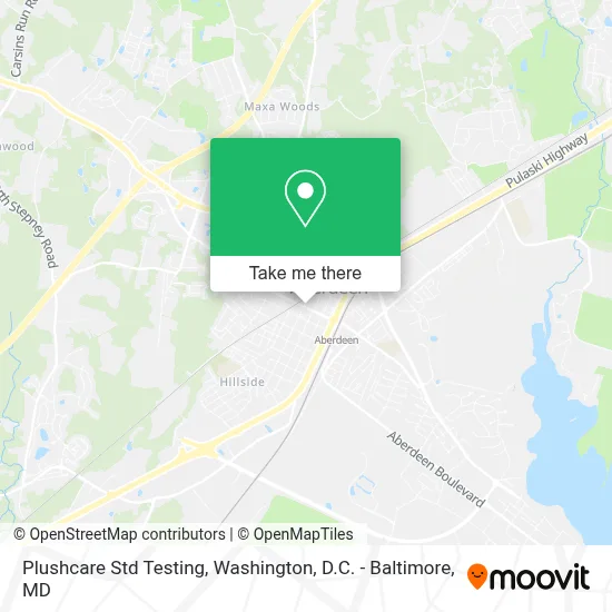Plushcare Std Testing map