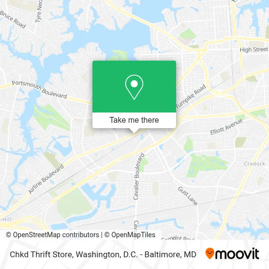 Chkd Thrift Store map