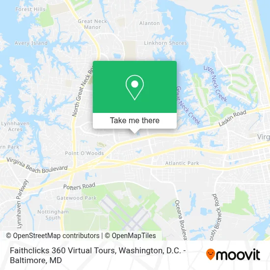 Faithclicks 360 Virtual Tours map