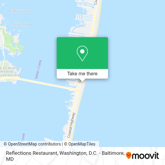 Reflections Restaurant map