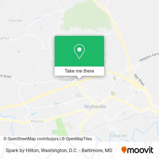 Spark by Hilton map