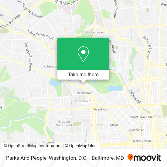 Parks And People map