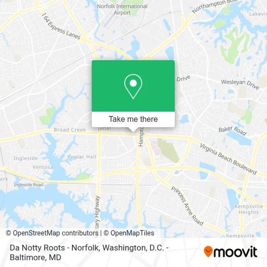 Da Notty Roots - Norfolk map