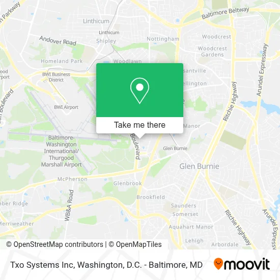 Txo Systems Inc map