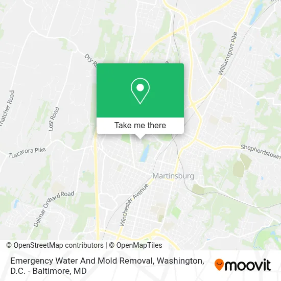 Emergency Water And Mold Removal map