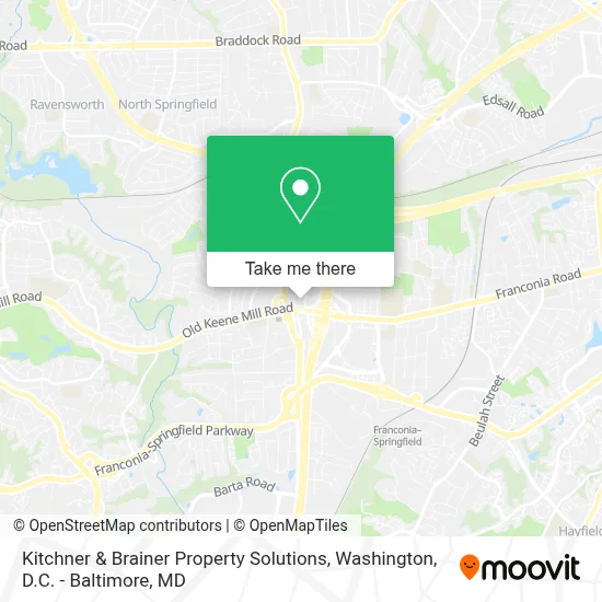 Kitchner & Brainer Property Solutions map