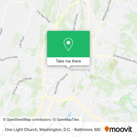 One Light Church map