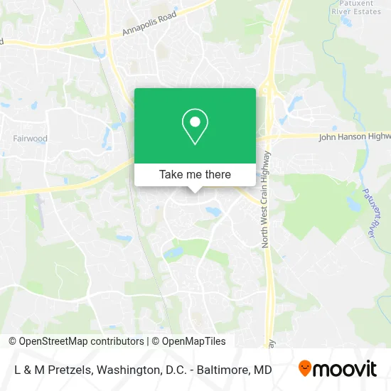 L & M Pretzels map