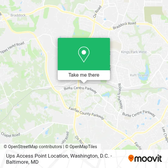 Ups Access Point Location map