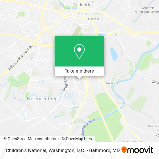 Children's National map