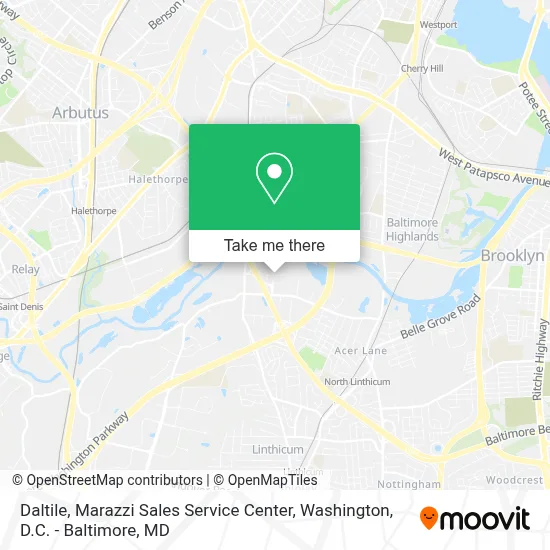 Daltile, Marazzi Sales Service Center map