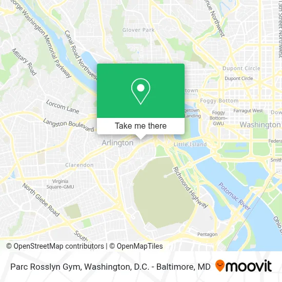 Parc Rosslyn Gym map