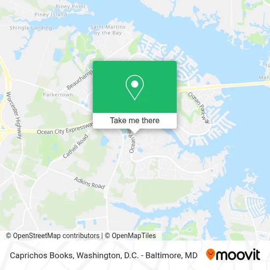 Caprichos Books map