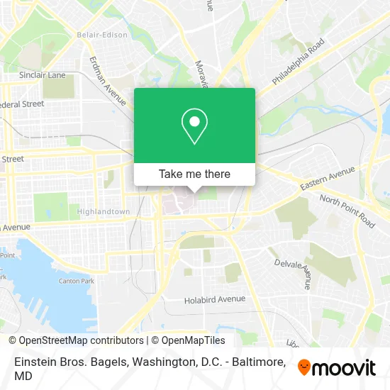 Einstein Bros. Bagels map
