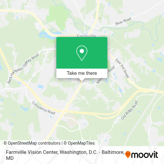 Farmville Vision Center map