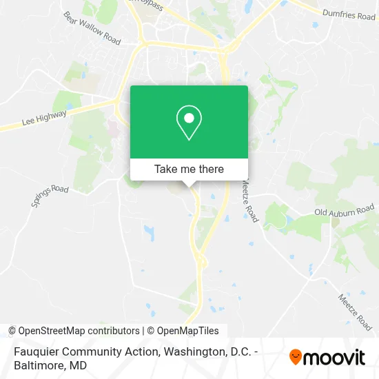 Fauquier Community Action map