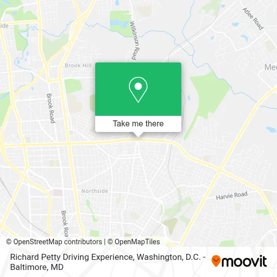Richard Petty Driving Experience map