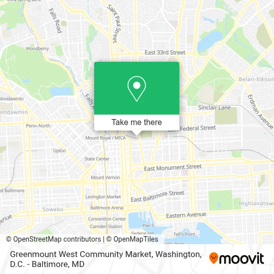 Greenmount West Community Market map
