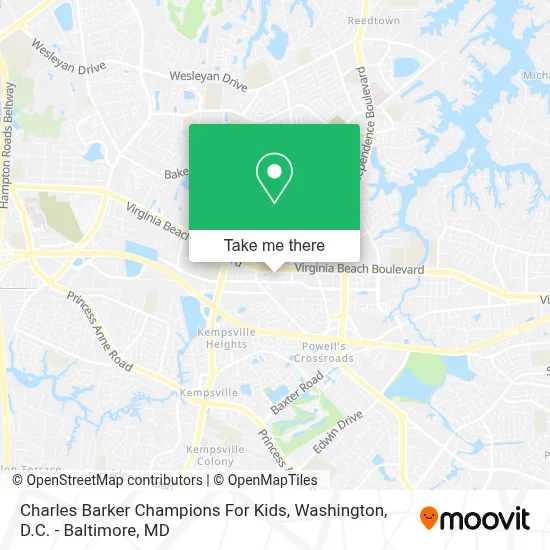 Charles Barker Champions For Kids map
