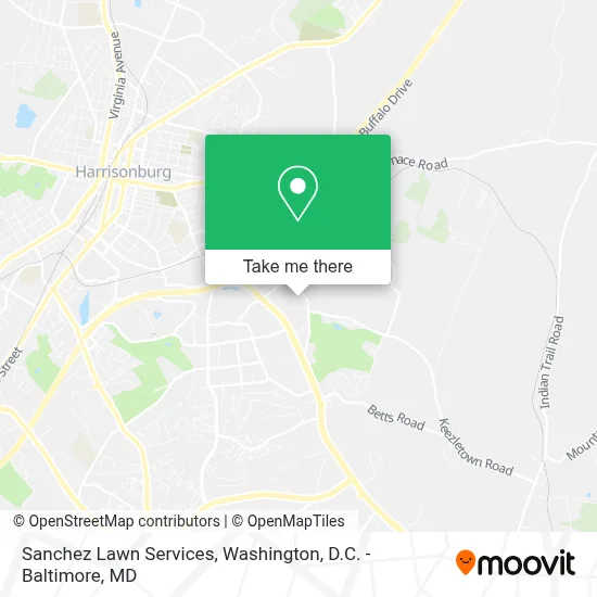 Sanchez Lawn Services map