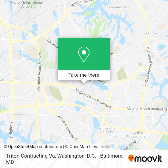 Triton Contracting Va map