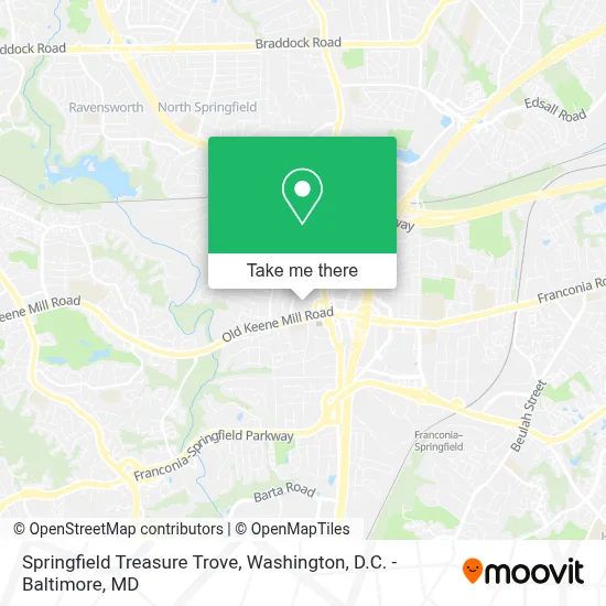 Springfield Treasure Trove map