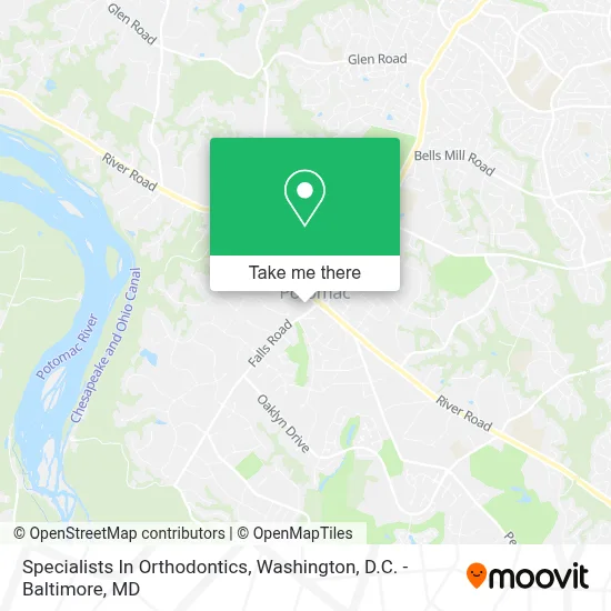 Specialists In Orthodontics map
