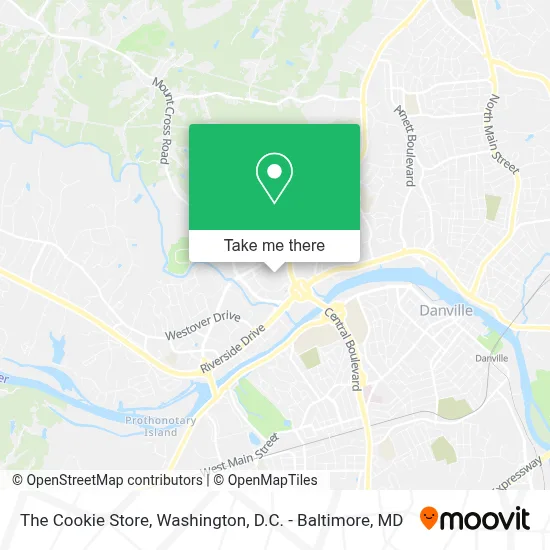 The Cookie Store map