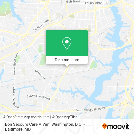 Bon Secours Care A Van map