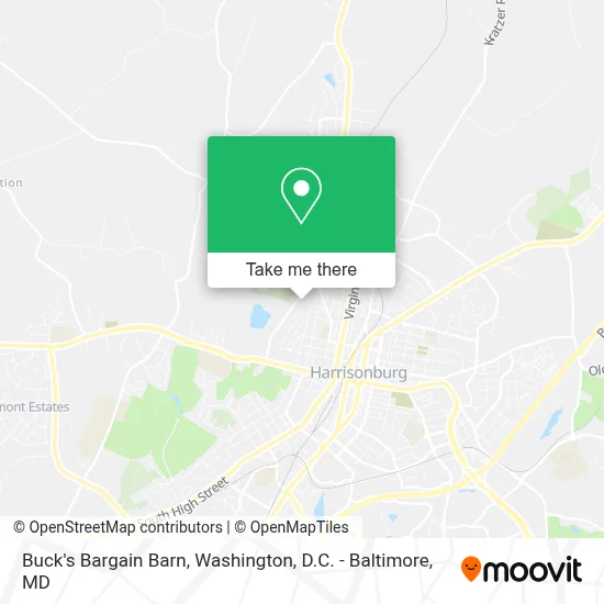 Buck's Bargain Barn map